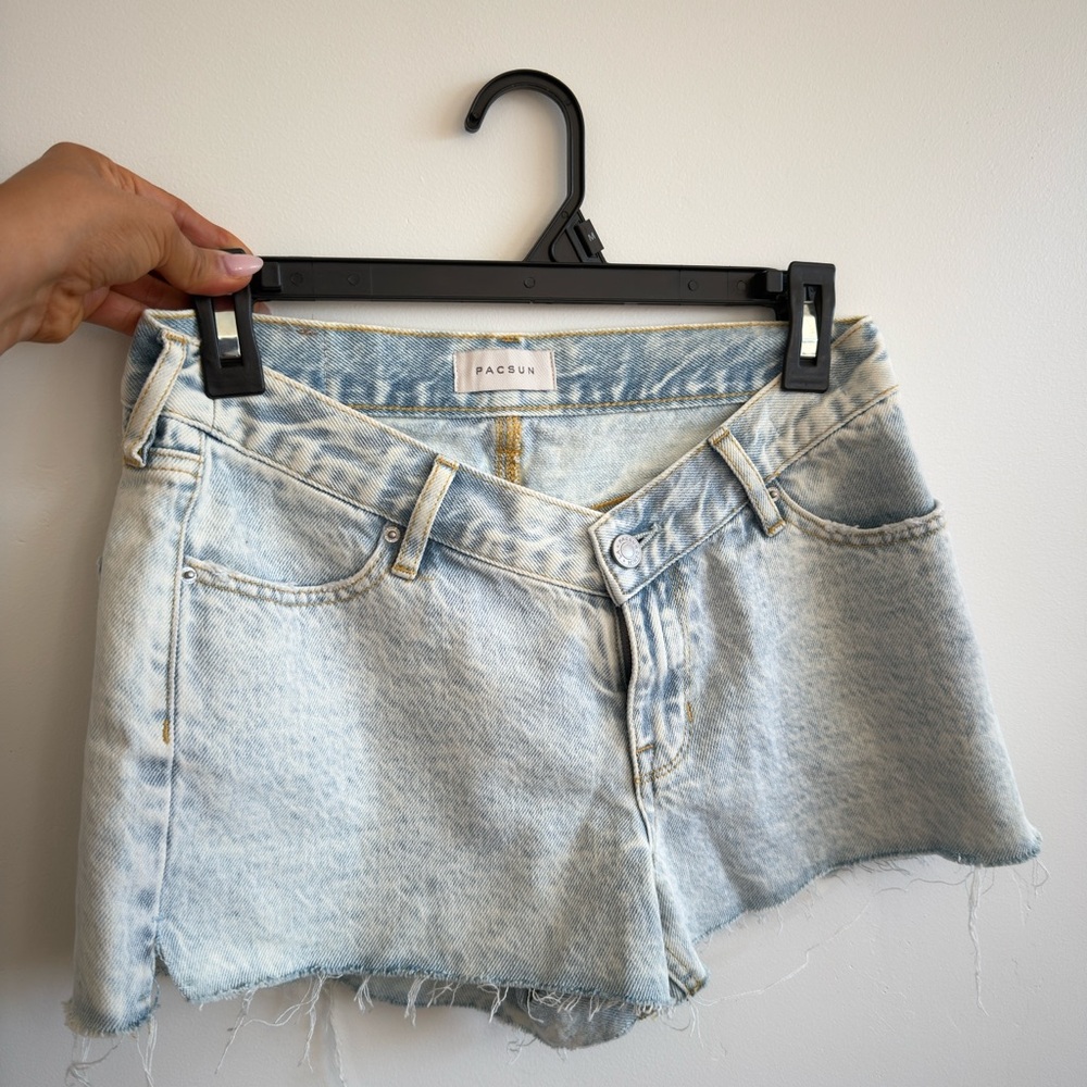 PacSun Faded Blue Jean Shorts for Women